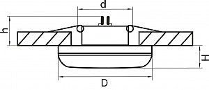 Встраиваемый светильник Lightstar Piano mini 011270